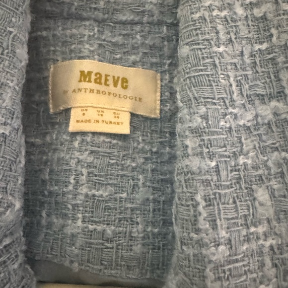 Anthropology size 6 Tweed Sleeveless Blazer Mini dresss size 10 - Picture 7 of 8